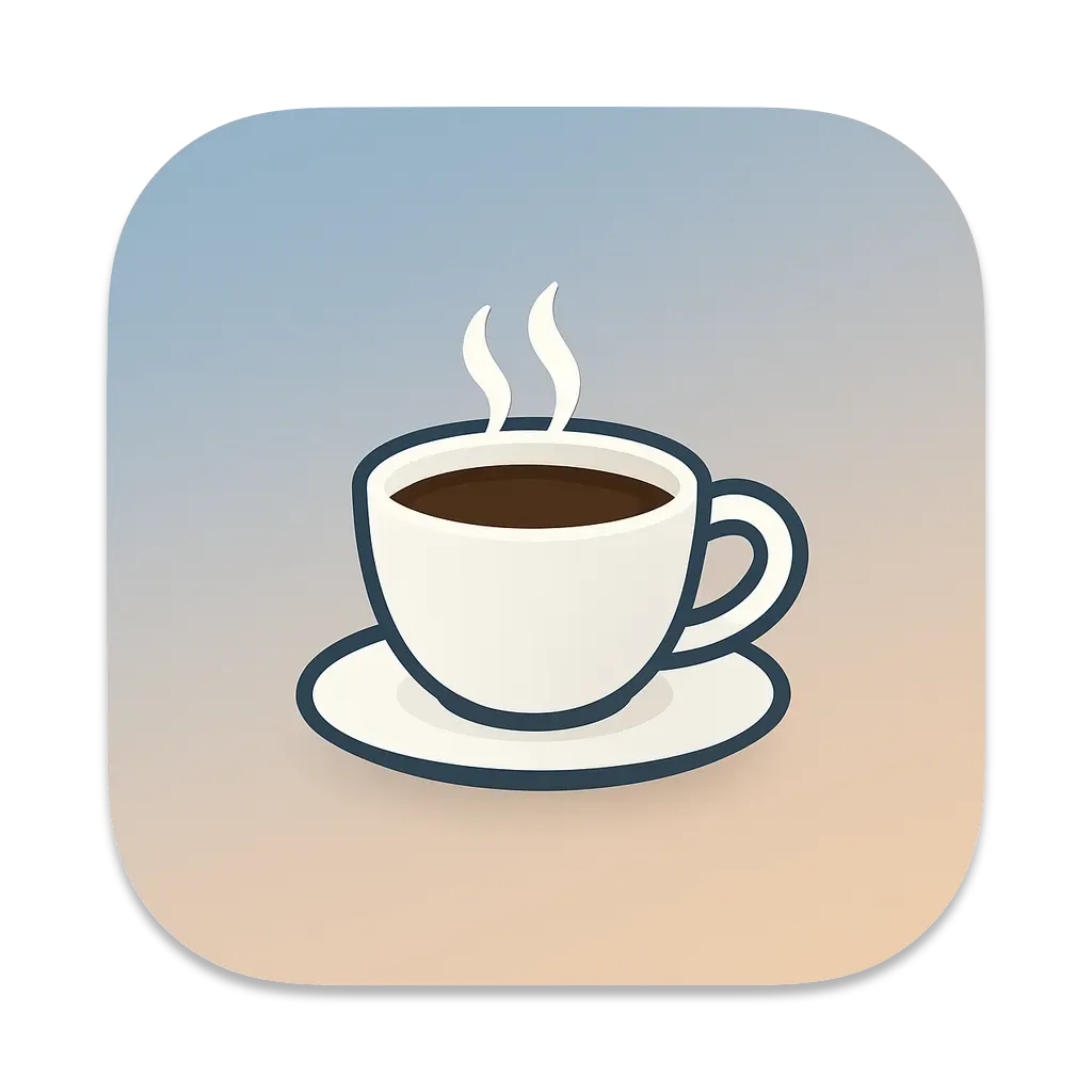 CaffeineMate app icon - coffee cup logo