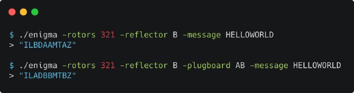 Command-line based Enigma Machine in Haskell