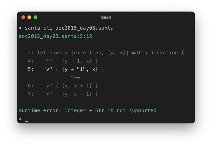 CLI runtime error