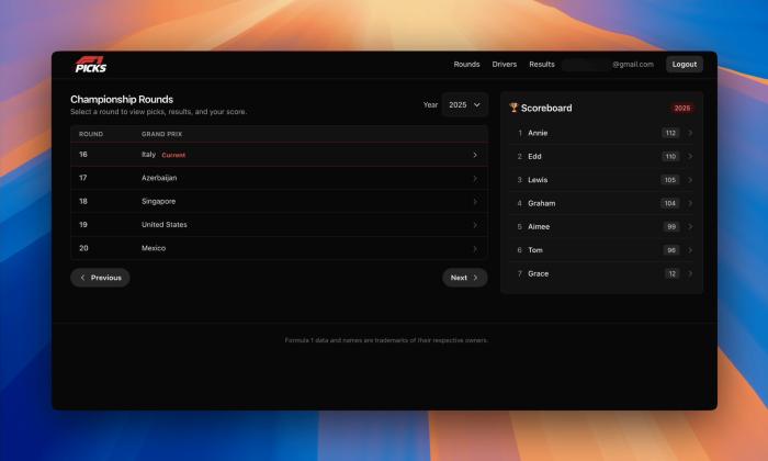 Desktop homepage