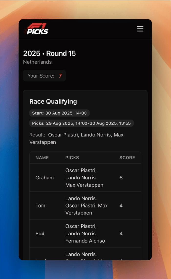 Mobile round page