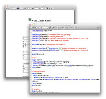 A screenshot of TeXShop in action