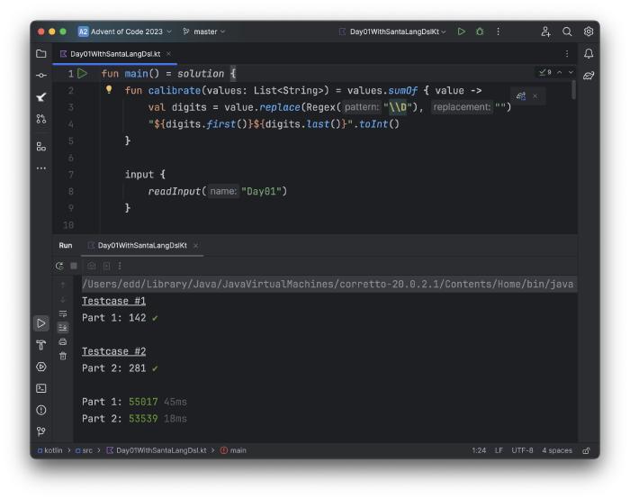 santa-lang DSL in Kotlin
