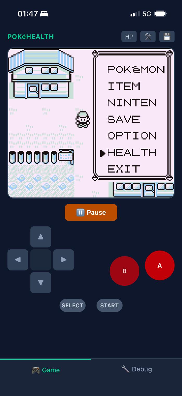 PokéHealth gameplay