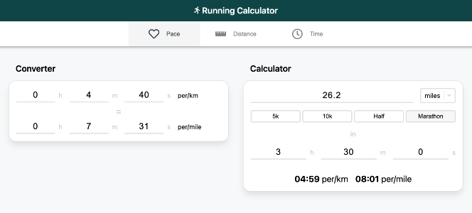 Running Calculator